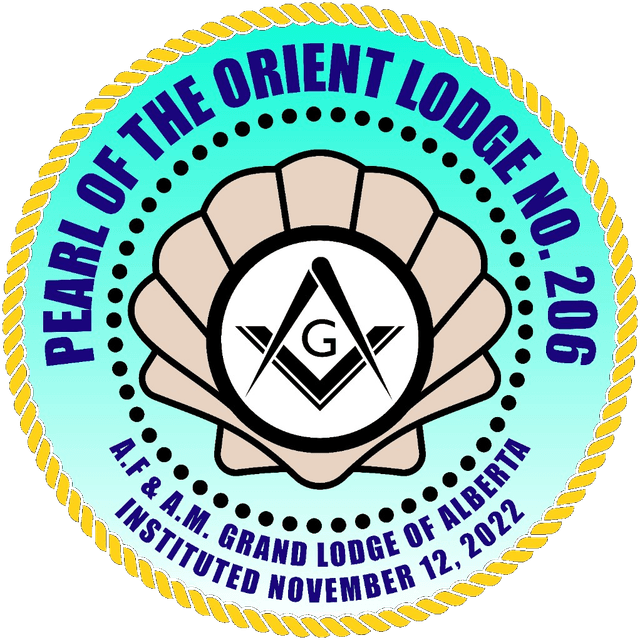 Official seal of Pearl of the Orient Lodge No. 206